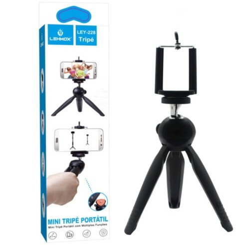 MINI TRIPÉ PORTÁTIL SUPORTE LEHMOX LEY-228