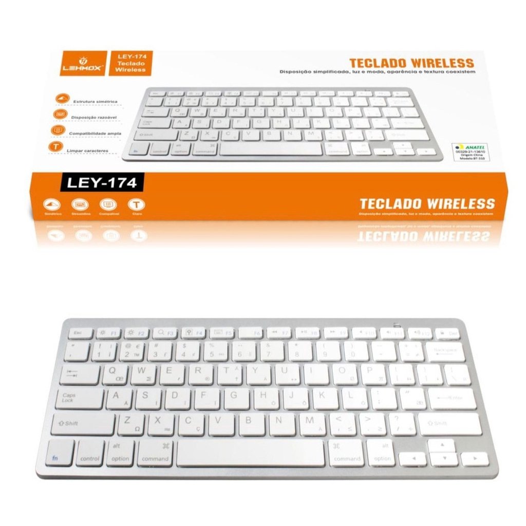 TECLADO WIRELESS LEHMOX LEY-174