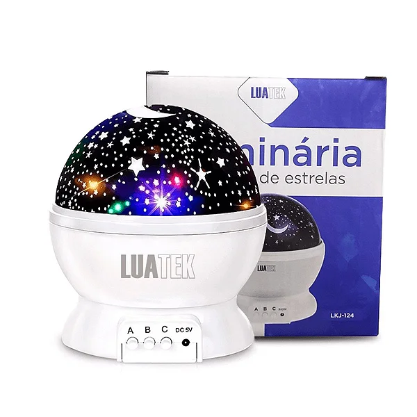 LUMINÁRIA PROJETOR DE ESTRELAS LUATEK LKJ-124