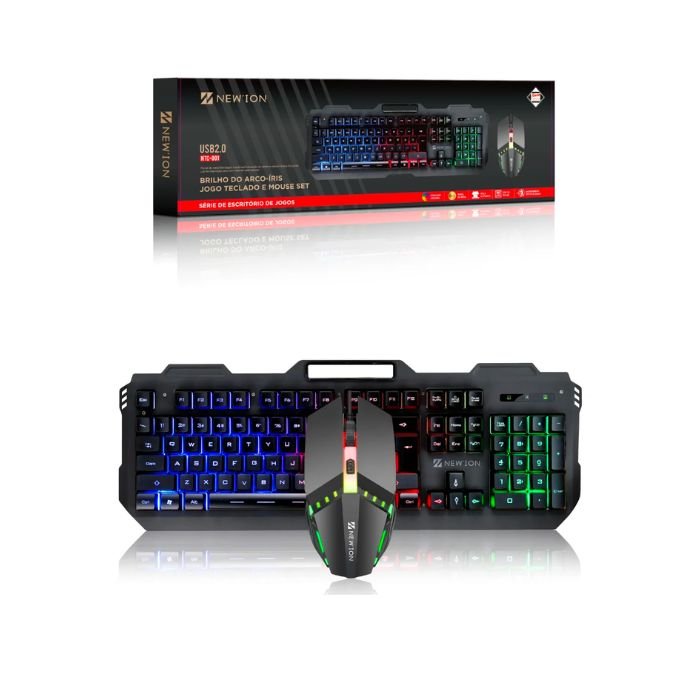 TECLADO E MOUSE SET USB 2.0 NEW'ION NTC-001