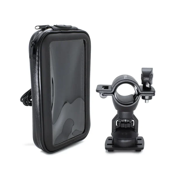 SUPORTE PARA CELULAR PARA MOTO E BIKE COM CARREGAMENTO À PROVA D'ÁGUA IT-BLUE LE-050