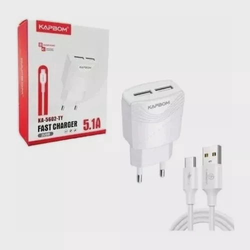 CARREGADOR COMPLETO TIPO V8 KAPBOM 5.1 KA-5602-V8