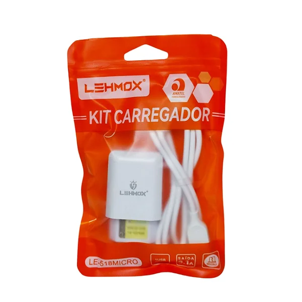 CARREGADOR COMPLETO TIPO V8 LEHMOX LE-518