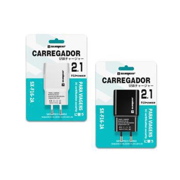FONTE 1 USB 2.1A 5V SUMEXR SX-F16-2A*