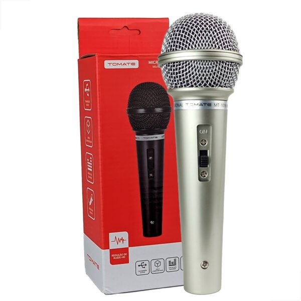 MICROFONE DINÂMICO COM FIO TOMATE MT-1028