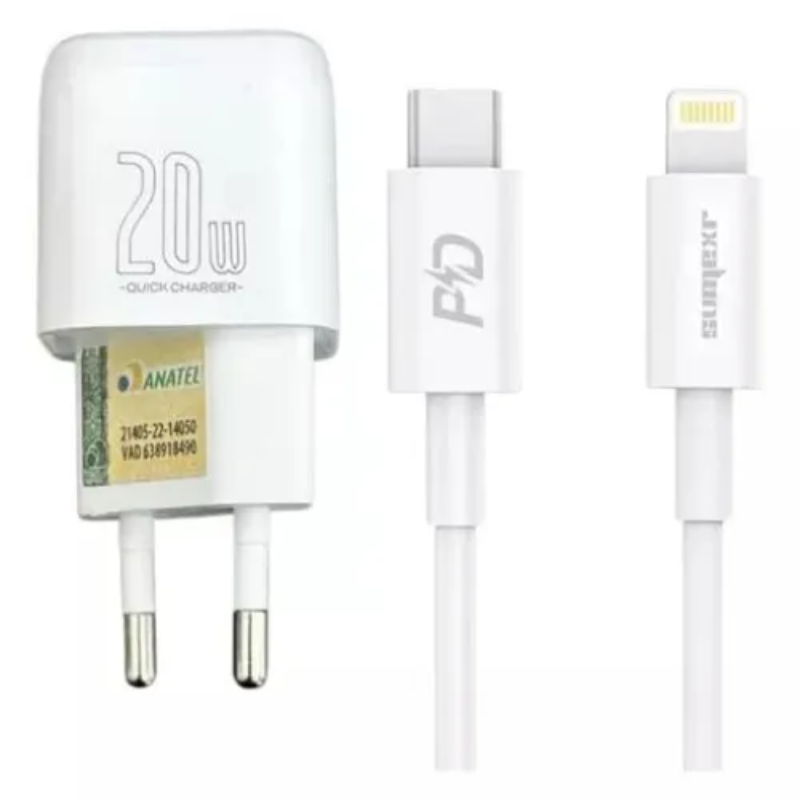 CARREGADOR USB-C PARA LIGHTNING CABO SUMEXR 2 EM 1 SX-PD2-L* - Imagem 3