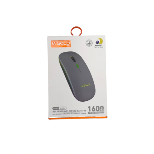 MOUSE SEM FIO RECARREGÁVEL OX'GOLD PRO MS-02 DPI 800/1200/1600 - Imagem 4
