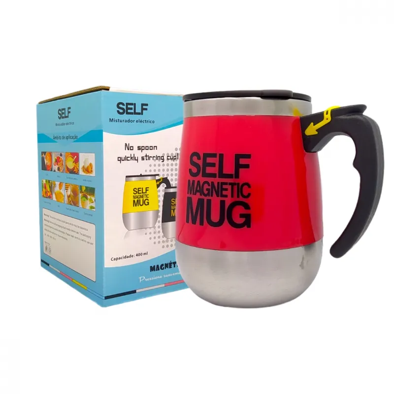 CANECA ELETRÔNICA VERMELHA AUTO ELETRIC MUG SOYAN