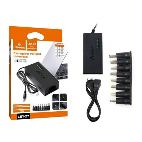 CARREGADOR UNIVERSAL PARA NOTEBOOK LEHMOX LEY-27 - Imagem 3
