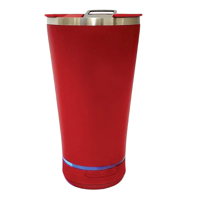 COPO TÉRMICO COM CAIXA DE SOM E LED RAD-12335 * - Imagem 2