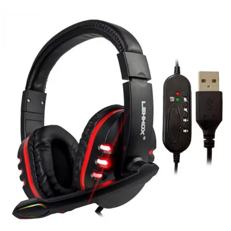 HEADSET GAMER COM LED SOUND 7.1 LEHMOX LEF-1040 * - Imagem 2