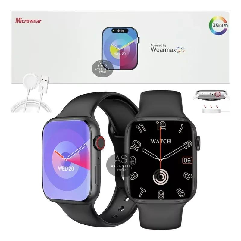 SMARTWATCH MICROWEAR WATCH 9 PLUS PRETO - Imagem 2