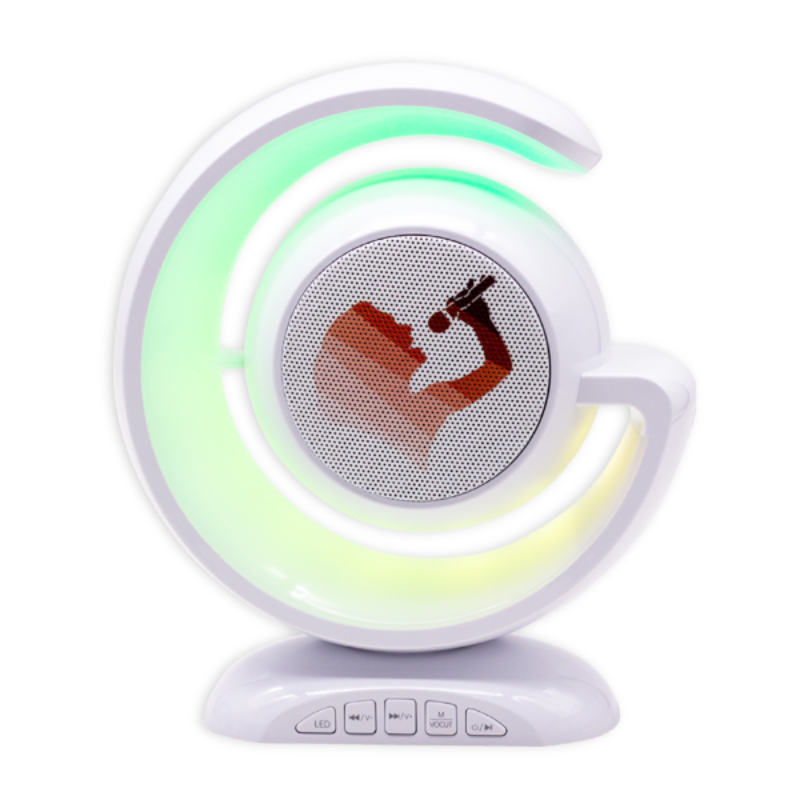ALTO-FALANTE BLUETOOTH PORTÁTIL YS-110 - KARAOKÊ COM LED E DOIS MICROFONES - Imagem 3
