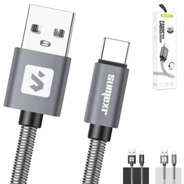 CABO TIPO C SUMEXR REFORÇADO 2.4A SX-B19-C*