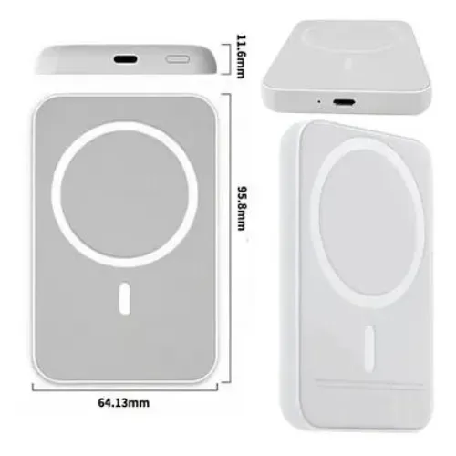 CARREGADOR POR INDUÇÃO MAGSAFE  5000mah A'GOLD BTE-06A