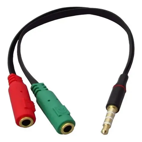 ADAPTADOR PARA FONE E MICROFONE COM CABO MACHO P3 IDEAL HEADSET* - Imagem 3
