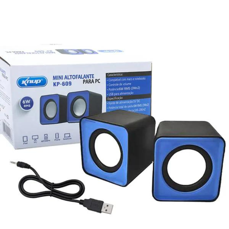 MINI ALTO-FALANTE PARA PC E NOTEBOOK KNUP KP-609 * - Imagem 2