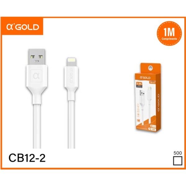CABO USB PARA LIGHTNING 1M A'GOLD CB100-2