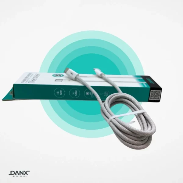 CABO COM 15 MESES DE GARANTIA PARA IPHONE TIPO LIGHTNING TURBO 1.2M DANX DU601L - Imagem 6
