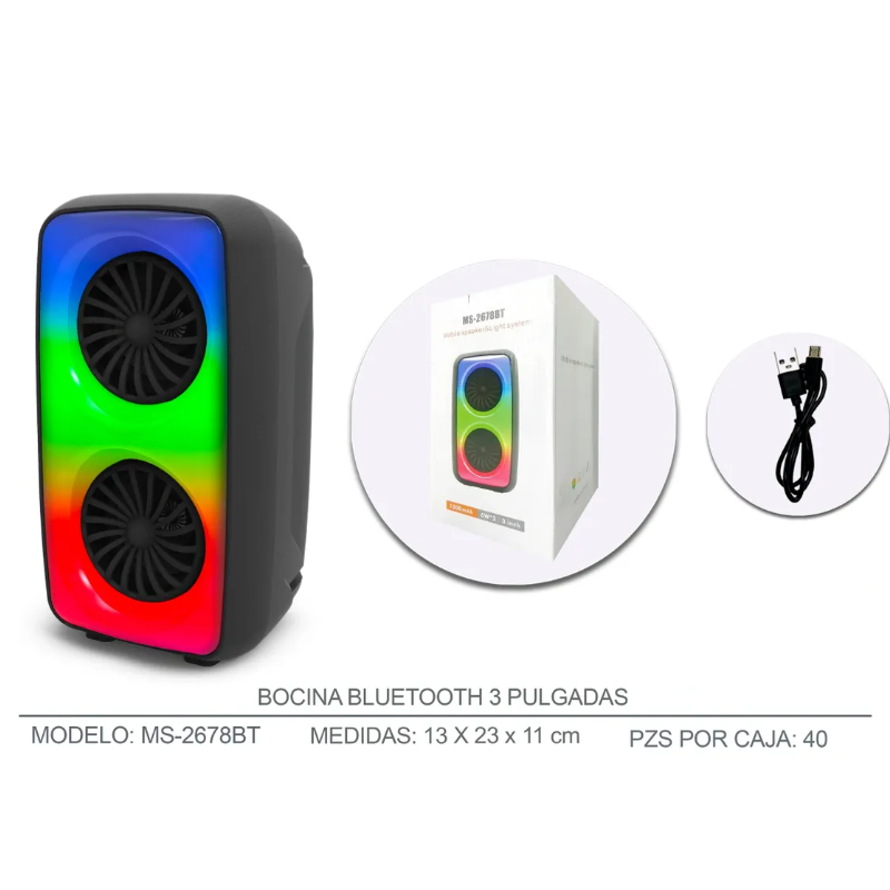 CAIXA DE SOM LIDERMIX MS-2678BT * - Imagem 3