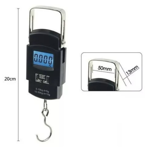 BALANÇA DIGITAL MANUAL COM GANCHO COM PESO DE ATÉ 50KG KAPBOM KA-B111 - Imagem 5