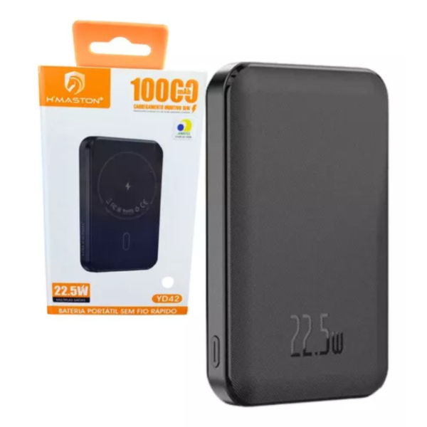 BATERIA PORTÁTIL MAGSAFE TURBO 10000mAh H'MASTON YD42* - Imagem 2