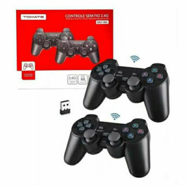 CONTROLE DE VIDEOGAME SEM FIO 2.4G TOMATE MAY-004
