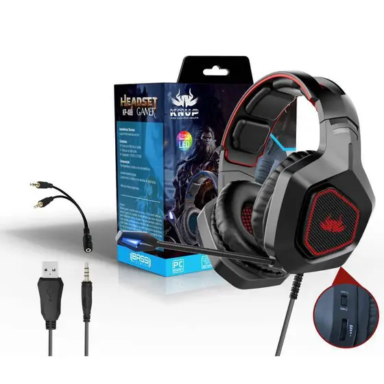 HEADSET GAMER KNUP KP-488