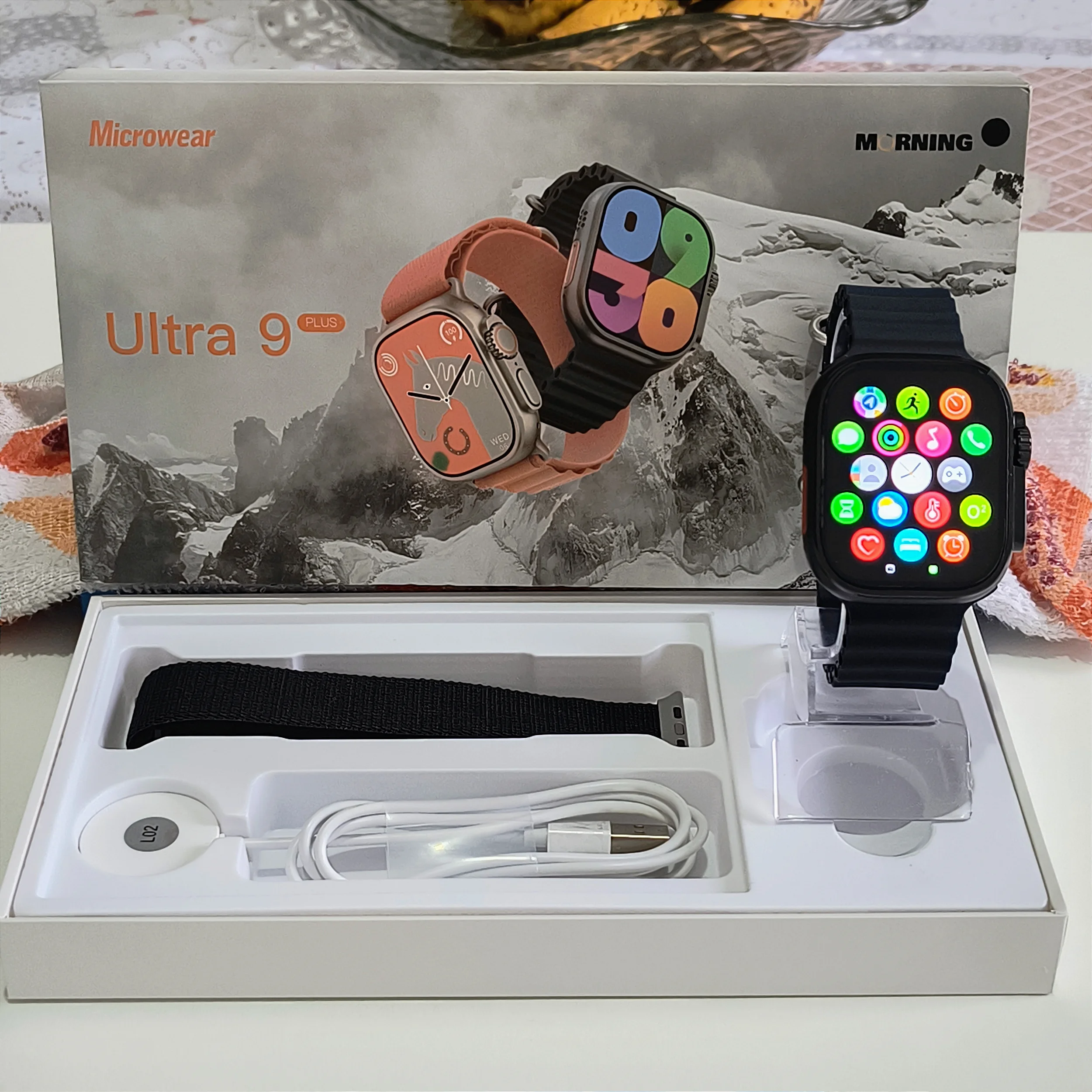 SMARTWATCH MICROWEAR WATCH 9 PLUS PRETO - Imagem 2