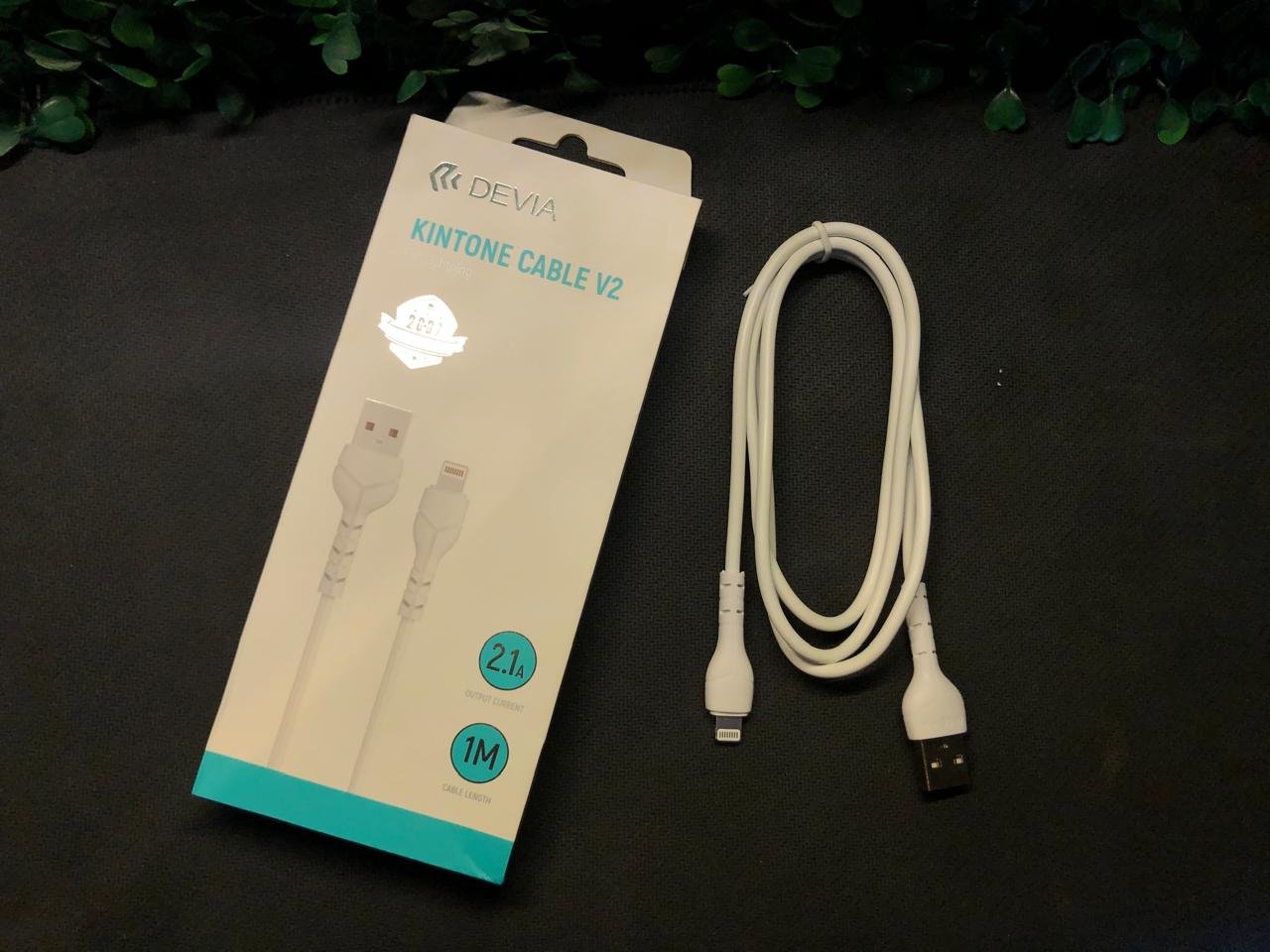CABO DEVIA KINTONE USB/LIGHTNING 1M BRANCO V2 - Imagem 2