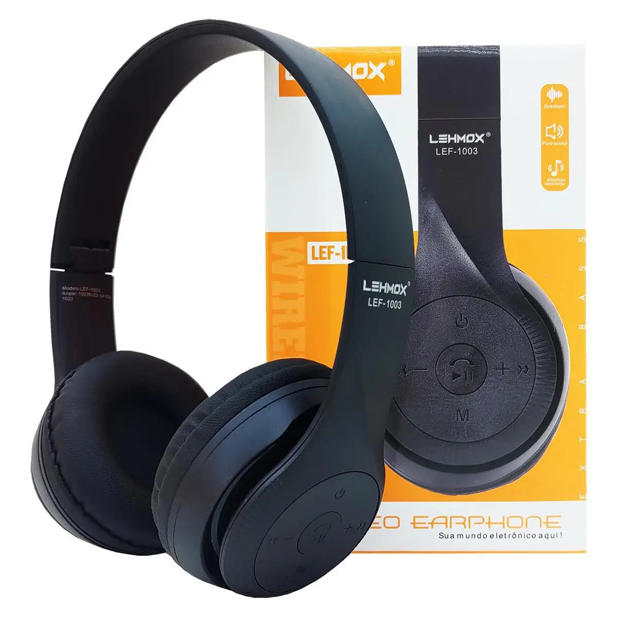 HEADPHONE BLUETOOTH LEHMOX LEF-1003 STEREO EARPHONE