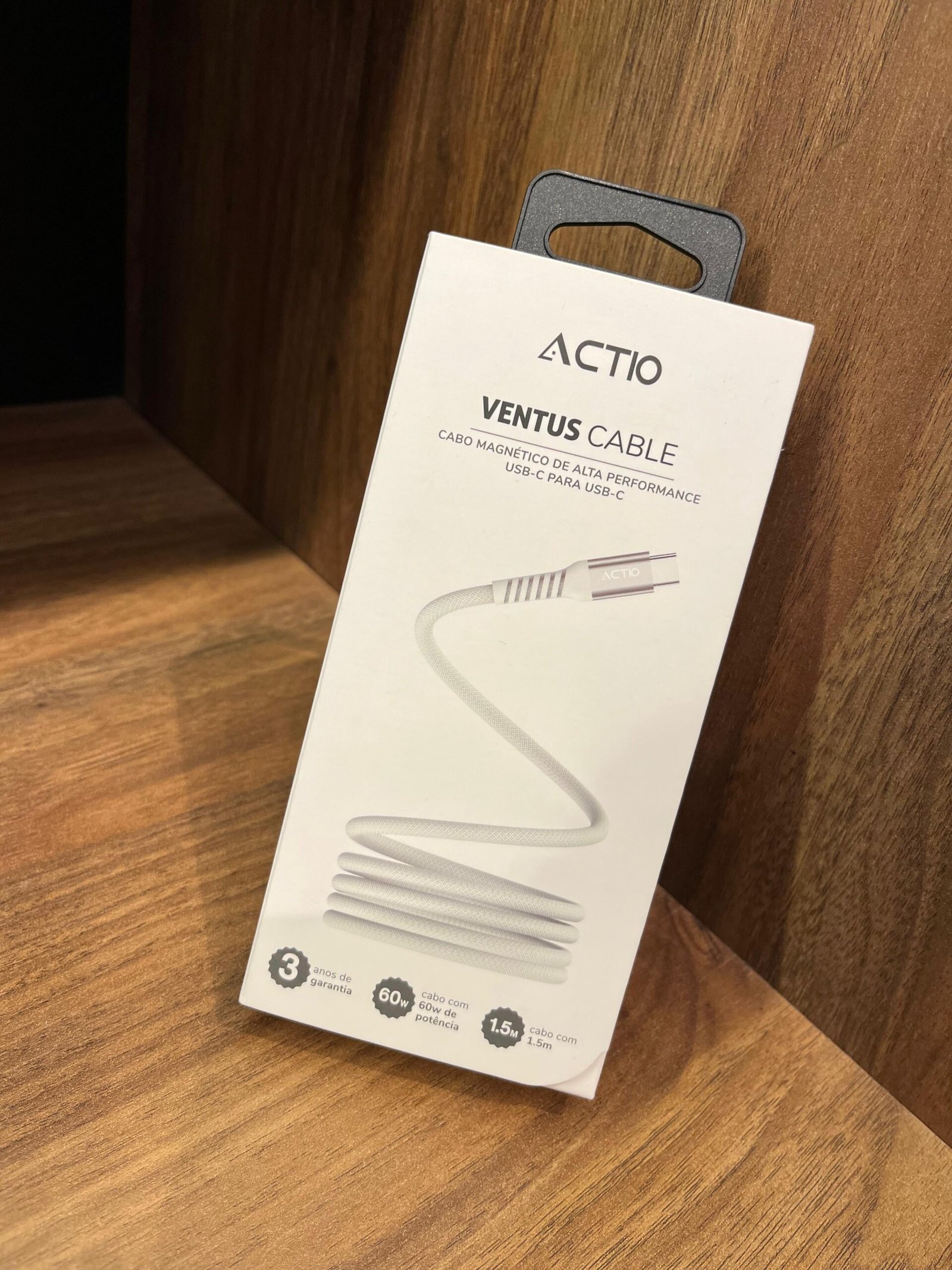 CABO MAGNÉTICO DE ALTA PERFORMANCE ACTIO VENTUS C / C BRANCO 1.5 M - Imagem 3